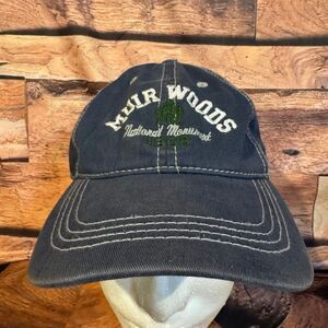 Muir Woods National Monument Hat Prairie Mountain Men's Adjustable Navy Blue